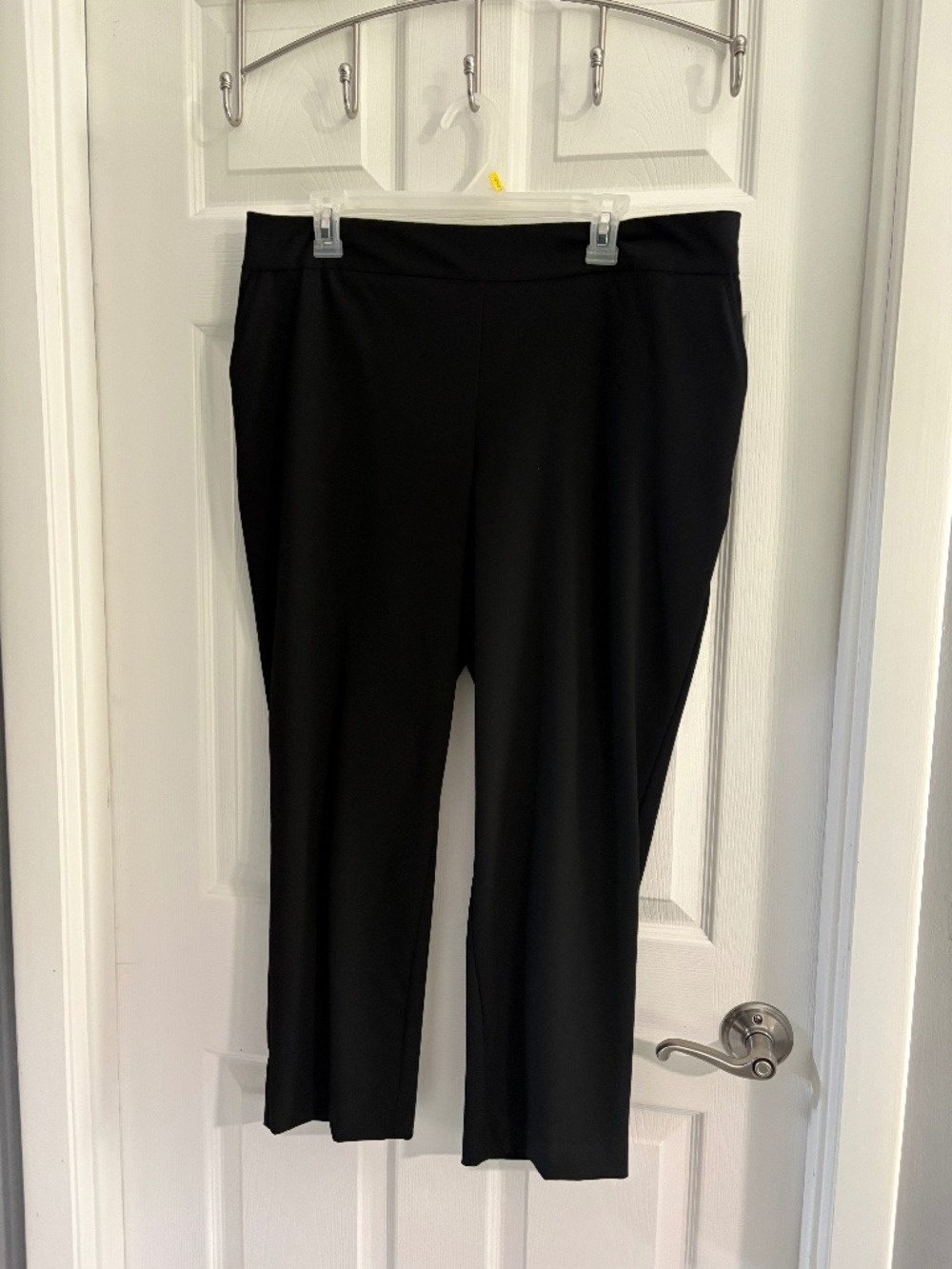 Hilary Radley Black Pull-On Stretch Ankle Pants Women’s XL